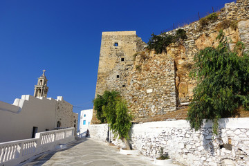 Photo of iconic castle and of Astypalaia island as seen from picturesque village, Dodecanese, Greece