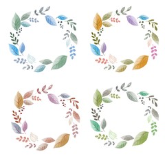 set of floral elements for your design