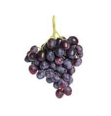 Bunch of fresh ripe juicy grapes isolated on white