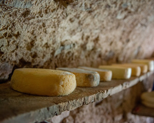 cheese on the mountain pasture