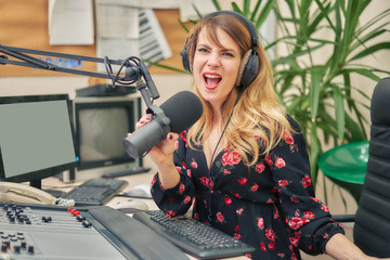DJ works on the radio