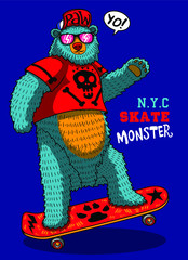 cartoon bear illustration funny moments