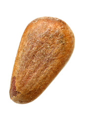 Pine nuts on white background