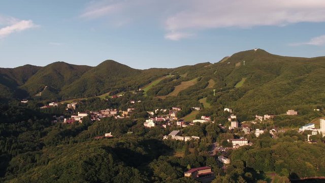 蔵王温泉空撮