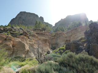 Fototapeta na wymiar Desert cliffs under the sun