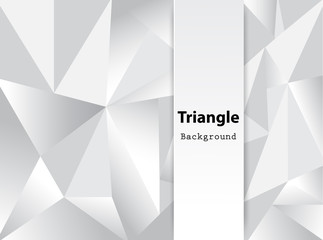 Fototapeta premium Triangle background vector illustration.