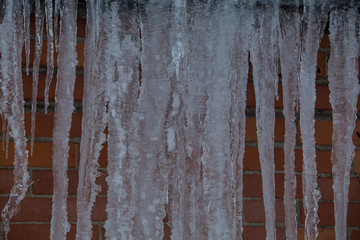 Obraz premium icicles on roof