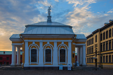 building in Peter and Paul Fortress, St. Petersburg, Russia