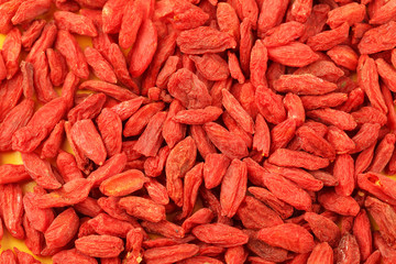 Wolfberry on white background.