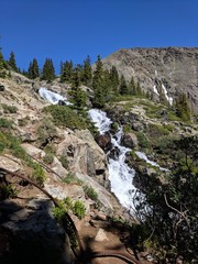 waterfall in the mountains
