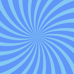 Blue swirl background, poster design template, vector illustration