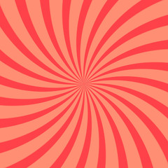 Coral swirl background, poster design template, vector illustration