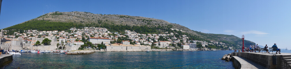 Fototapeta na wymiar Croatia, Ancient buildings at Zadar and Dubrovnik old town