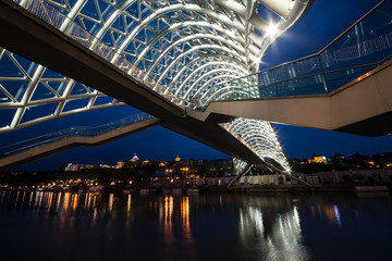 The Bridge of Peace over the Kura River in Tbilisi © tilpich