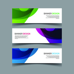 Fototapeta premium Vector Abstract design banner web template