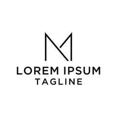 initial letter logo MN,NM, logo template