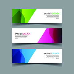 Fototapeta premium Vector Abstract design banner web template