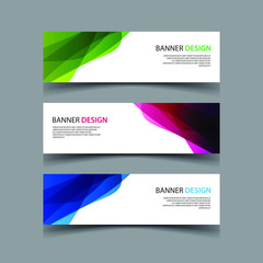Fototapeta premium Vector Abstract design banner web template