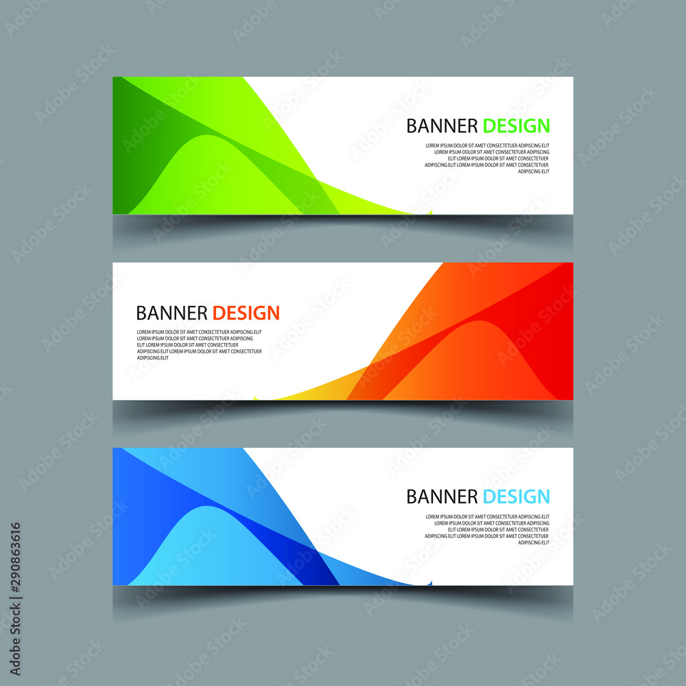 Wall mural vector abstract design banner web template