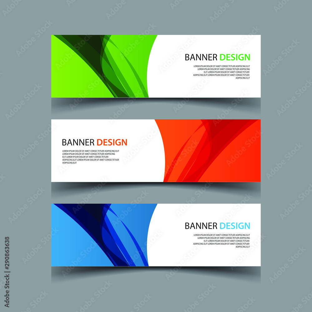 Wall mural vector abstract design banner web template