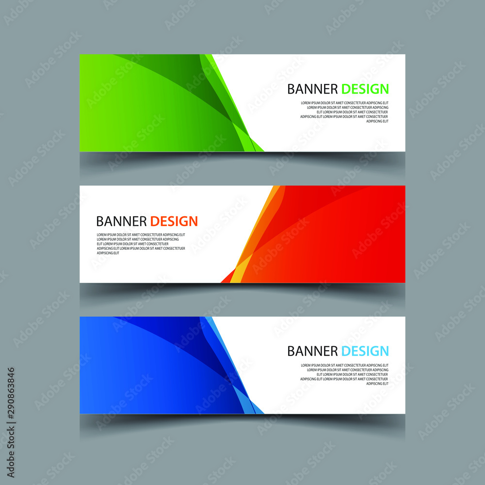 Wall mural vector abstract design banner web template