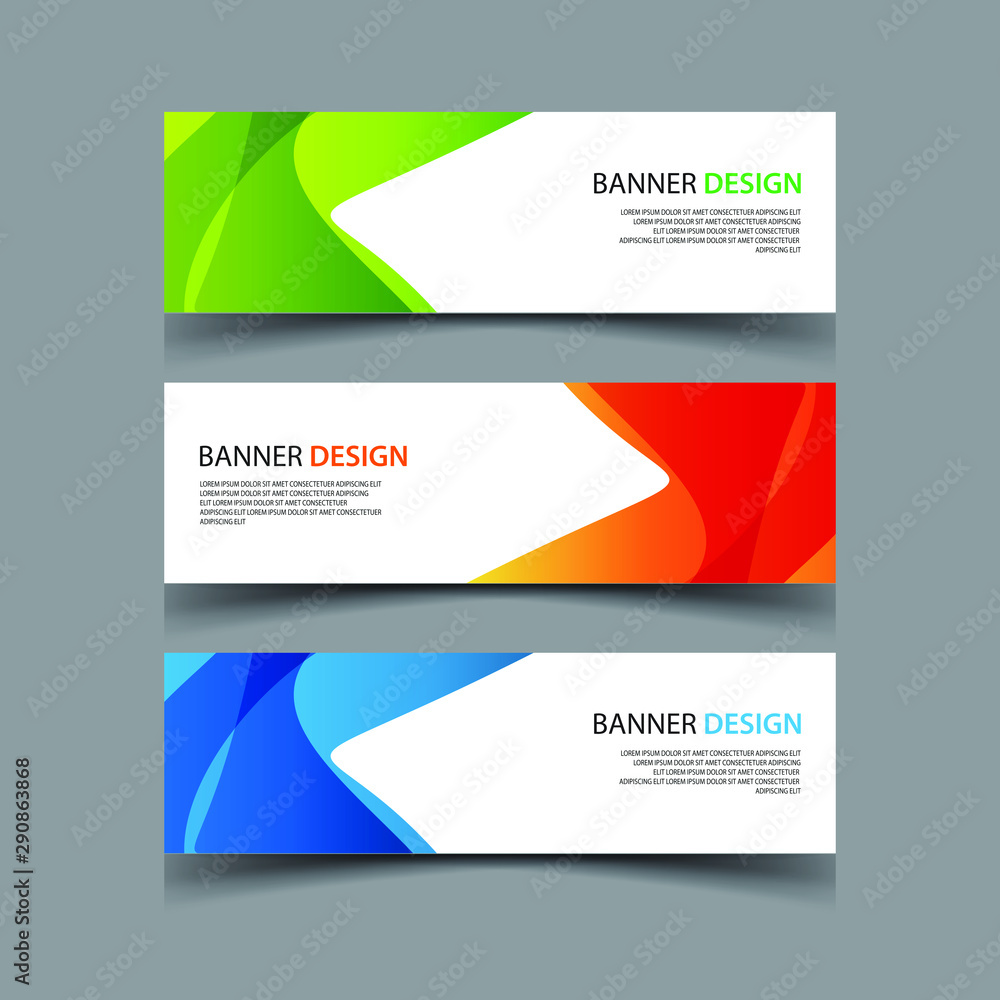 Wall mural vector abstract design banner web template