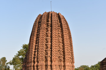 BEAUTIFUL ARCHITECTURE IN TEMPLE OF NIBIA KHERA UTTAR PRADESH INDIA
