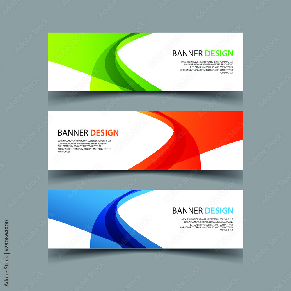 Wall mural vector abstract design banner web template