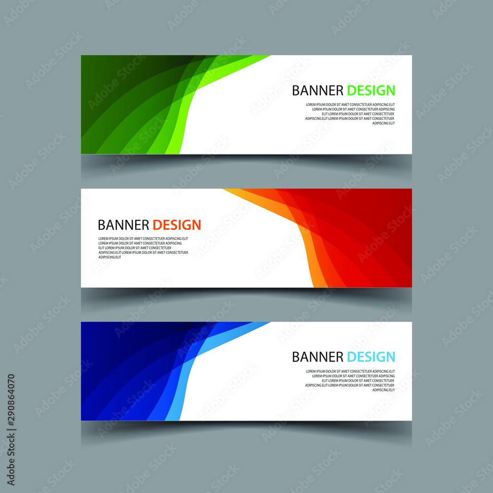 Wall mural vector abstract design banner web template