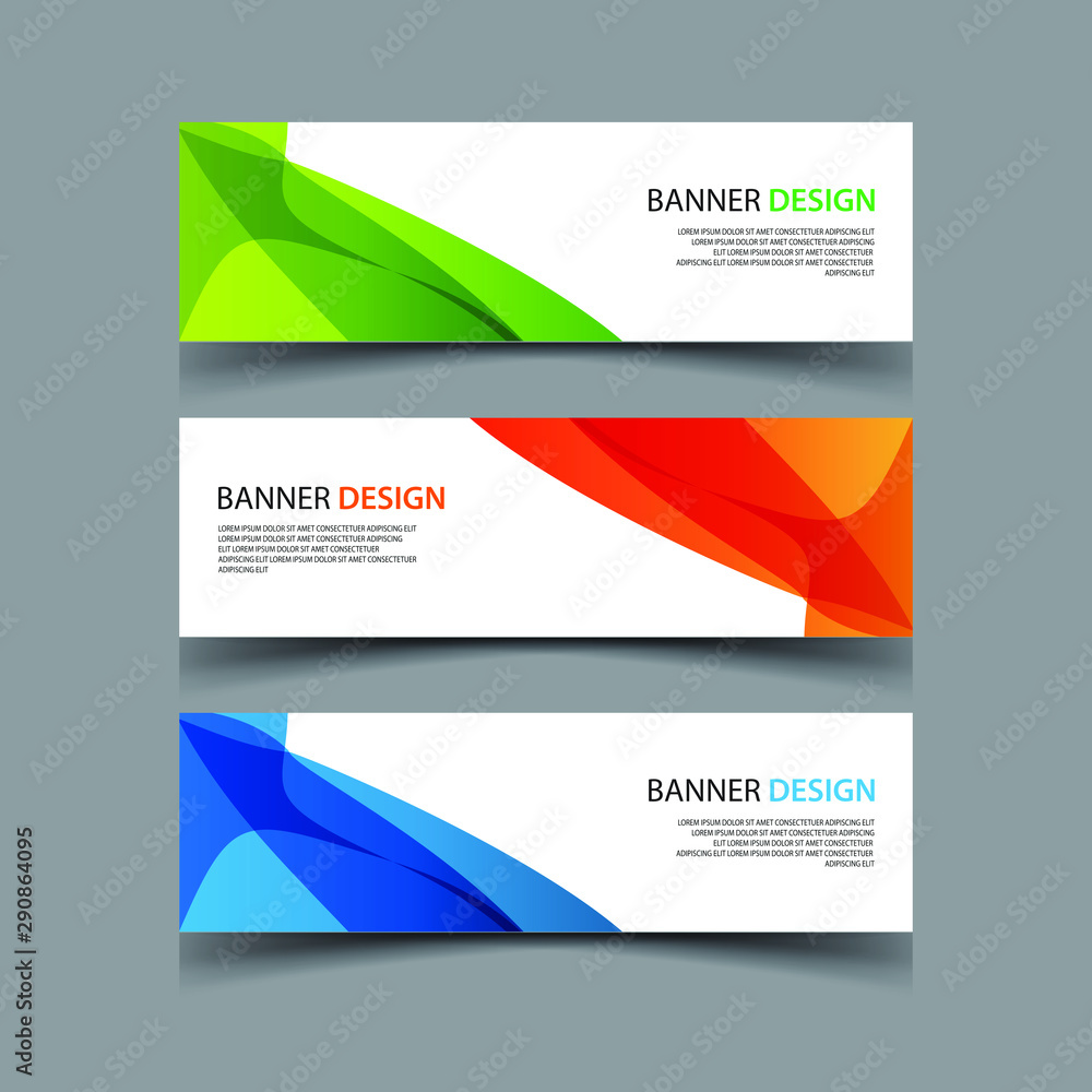 Wall mural vector abstract design banner web template
