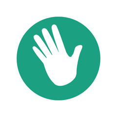 hand human isolated icon vector illustration