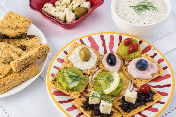 Cheese crisps sandwiches.