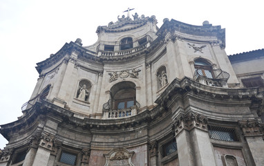 Fototapeta na wymiar Italy, Catania ancient building and infrastructure