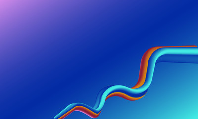 abstract blue ribbon background vector