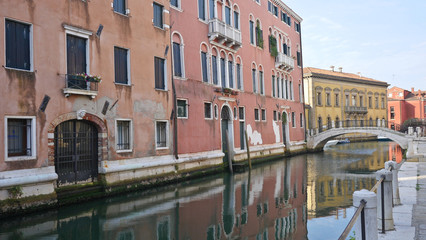 Fototapeta na wymiar Italy, Venice ancient building and infrastructure