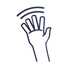 hand human isolated icon vector illustration