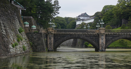 Fototapeta na wymiar Nijubashi in Tokyo Imperial Palace