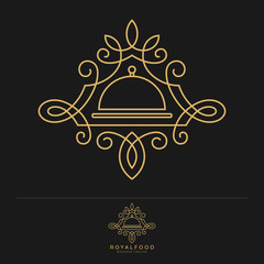 Royal Food - Luxury Restaurant Logo template - Vector