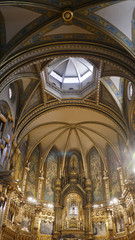 Fototapeta na wymiar Spain, Barcelona, Santa Maria de Montserrat‎ Abbey
