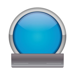 circle seal stamp with ribbon vector illustration