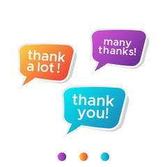 thank you vector stickers