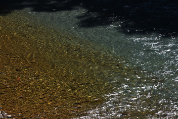 日本の川の水面