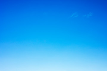 Clear blue sky background and empty space for your design, no cloud