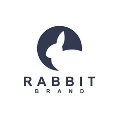 Rabbit logo template vector icon symbol illustration