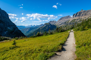 Fototapeta na wymiar Highline Trail, Glacier National Park, Montana