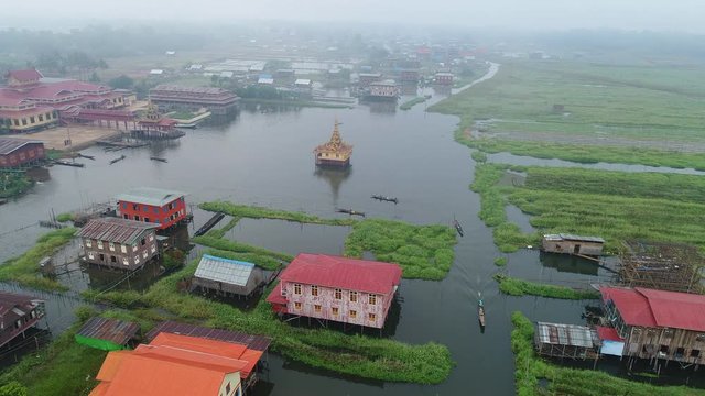House in water
