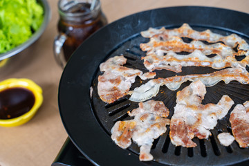 sliced pork for cooking korean BBQ