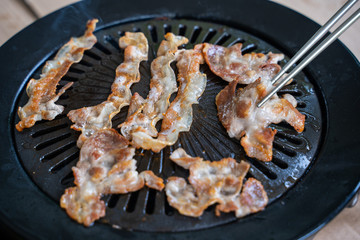 sliced pork for cooking korean BBQ