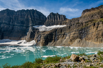 Fototapeta na wymiar Grinnell Glacier Trial, Glacier National Park, Montana