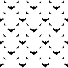 Bats seamless pattern background icon. Halloween background